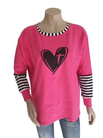 Hot Pink French Terry Top