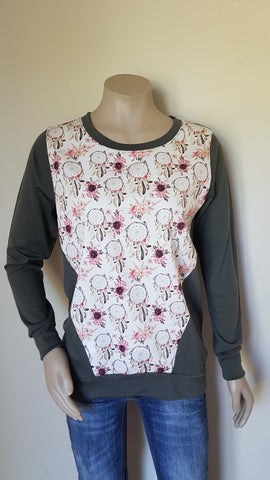 Khaki Merino Dreamcatcher Jumper