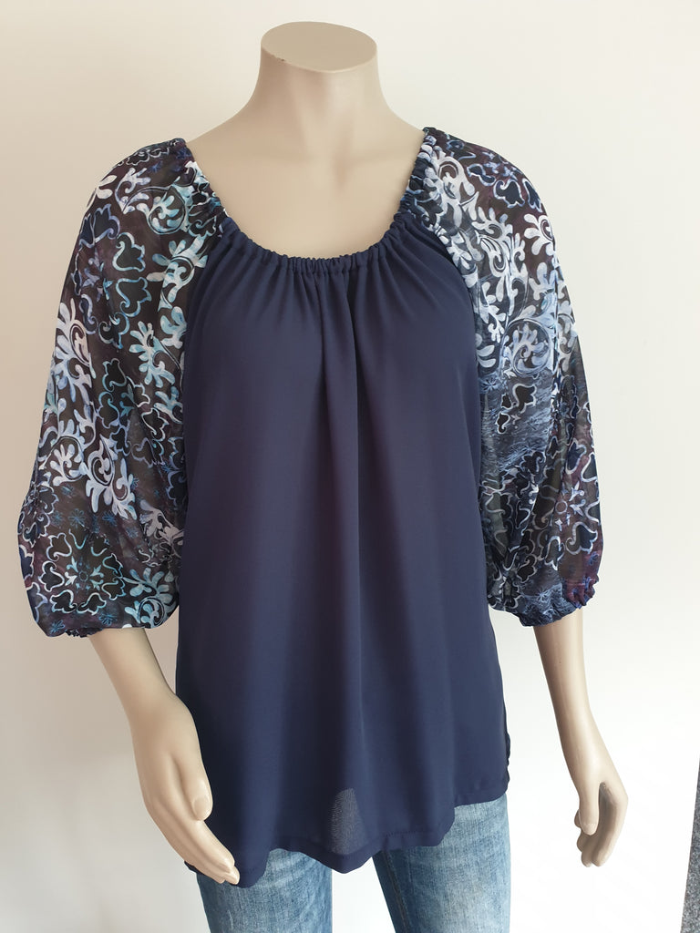 Blue Print Top