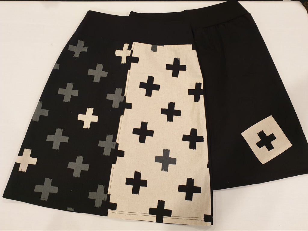 Half & Half Cross Skirt