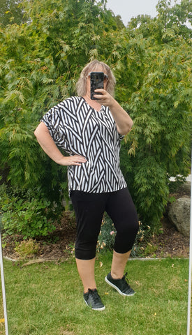 Black & White Print DixieTop