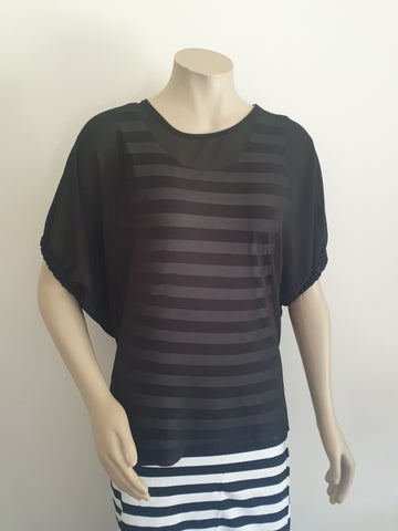 Sheer Black  DixieTop