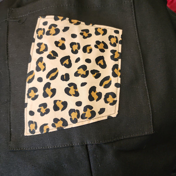 Pocket Black  Long Shorts - knee lenght