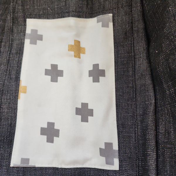 Pocket Washed Black  Long Shorts - knee lenght