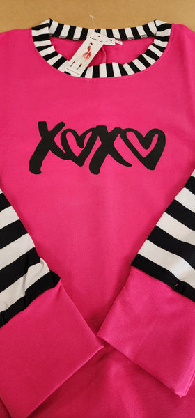 Hot Pink French Terry Top