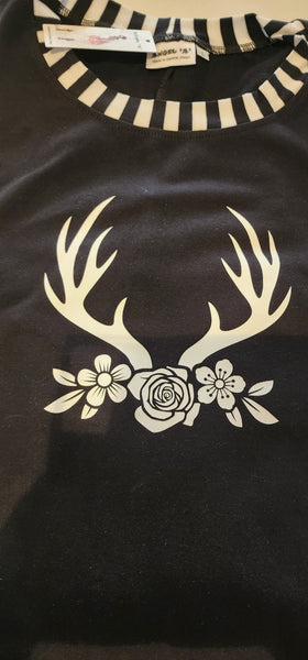 Black FT  Batwing Top