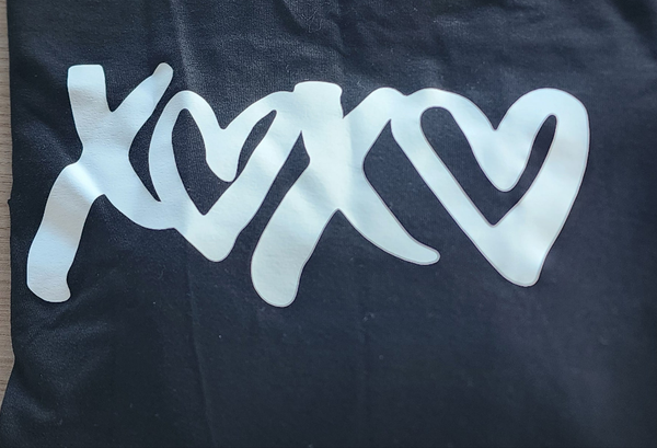 Vinyl Print Long Sleeve Stripe Tee