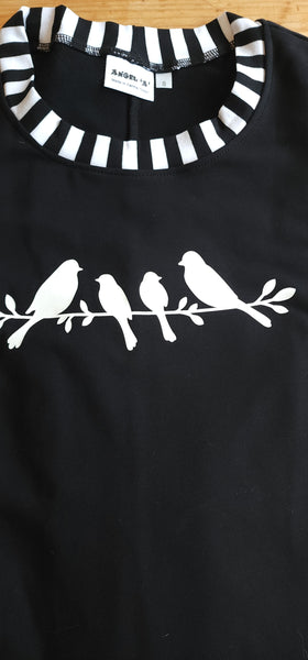 Black FT  Batwing Top