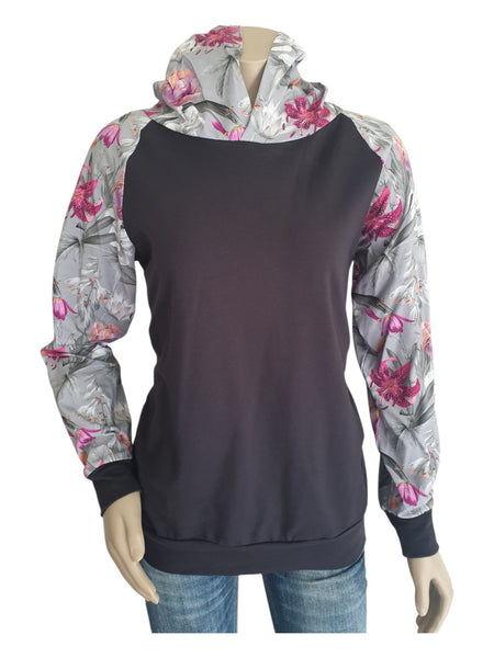 Dark Floral Hoody