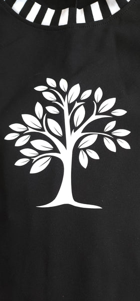 Black FT  Batwing Top