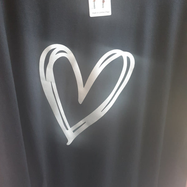 Vinyl Print Long Sleeve Stripe Tee