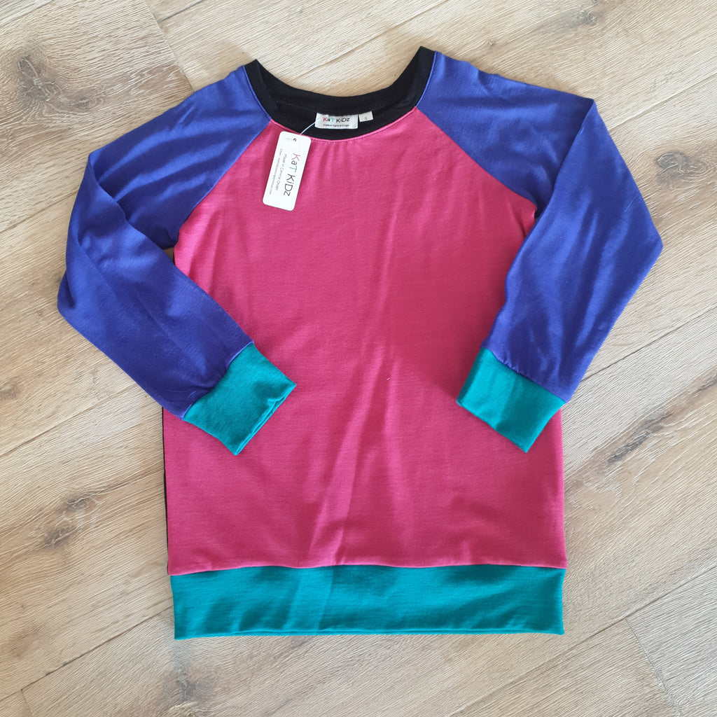 Mismatched Merino Jumper - Size 5/6