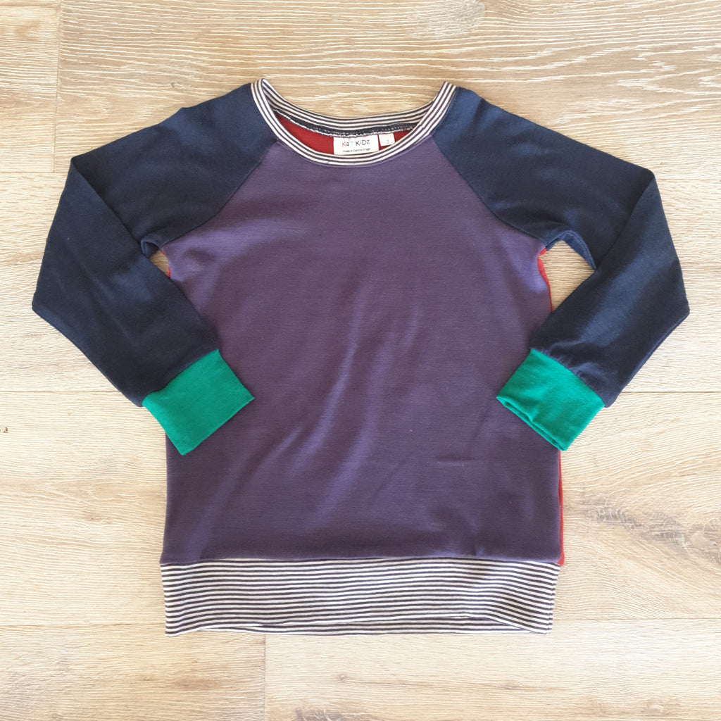 Mismatched Merino Jumper - Size 3/4