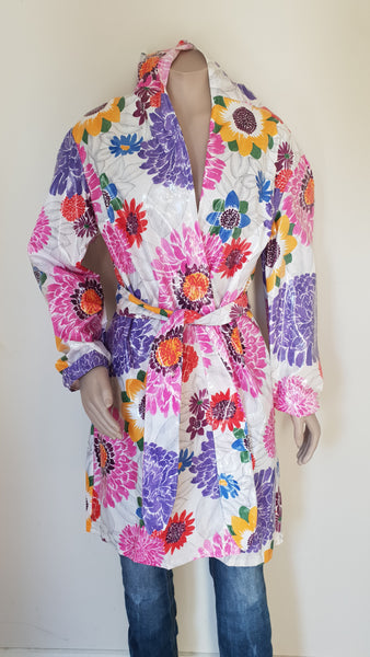 Print Trenchcoat with Hood