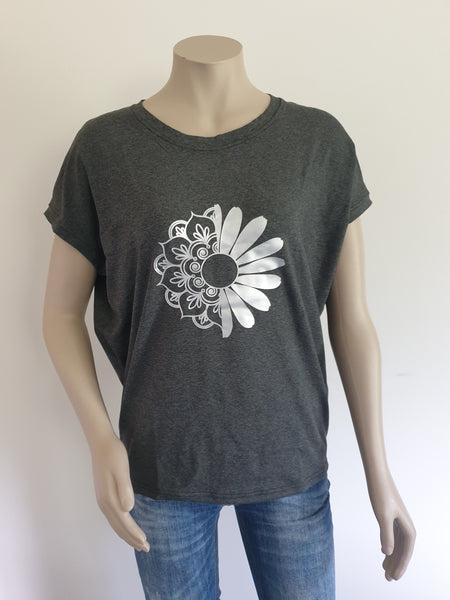 Charcoal with Silver Print