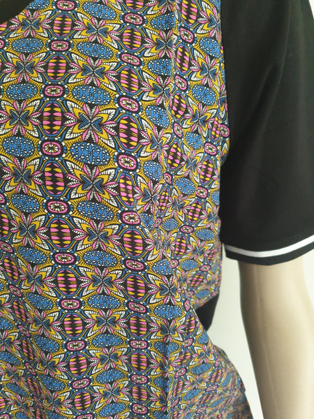 Black Multi Colour Top