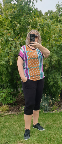 Multi Colour Spot Back Top