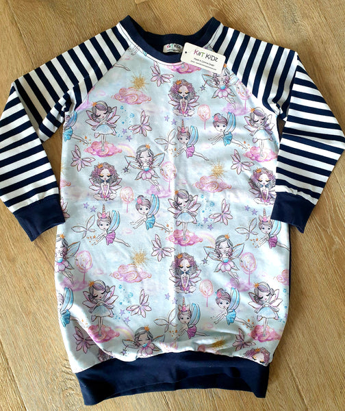 Navy Fairy Sweatshirt Dress