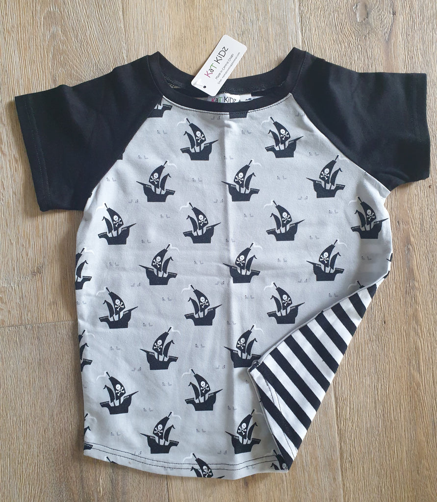 Grey Pirate Tee