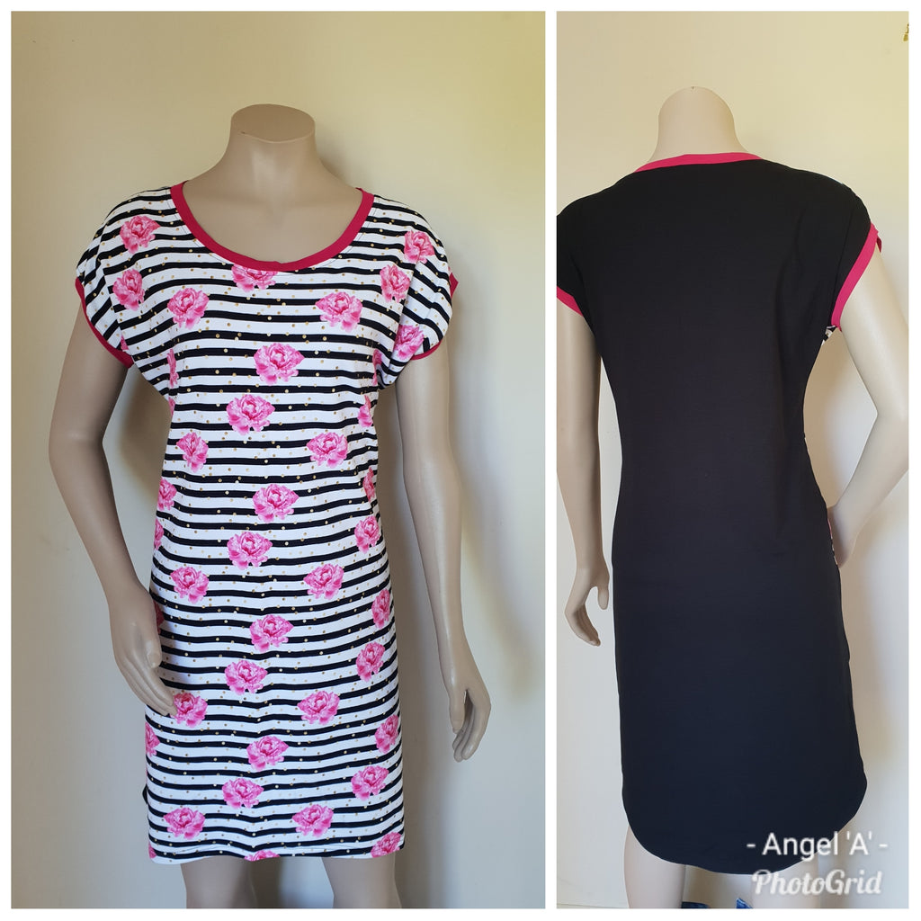 Rose Stripe Dress