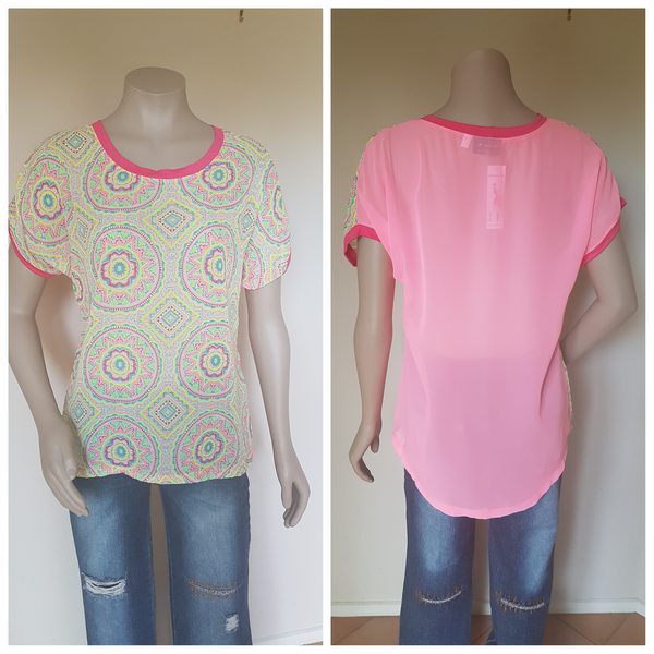Bright Multi Colour Top